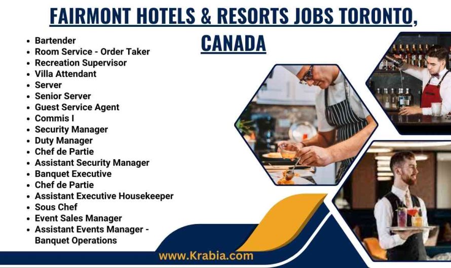 Fairmont Hotels & Resorts Jobs Toronto, Canada