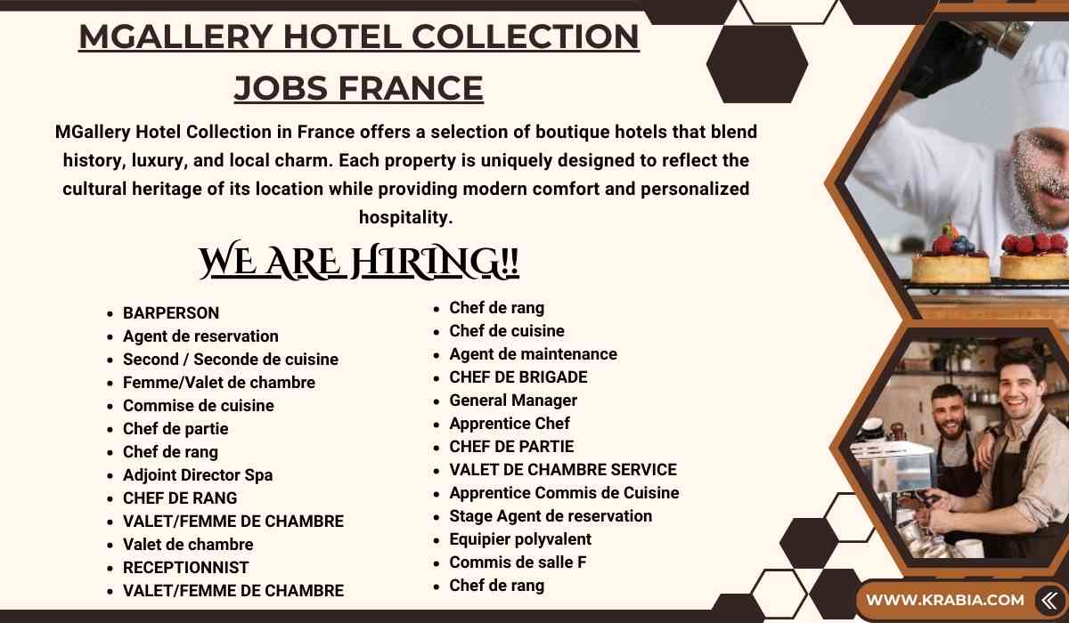 MGallery Hotel Collection Job France