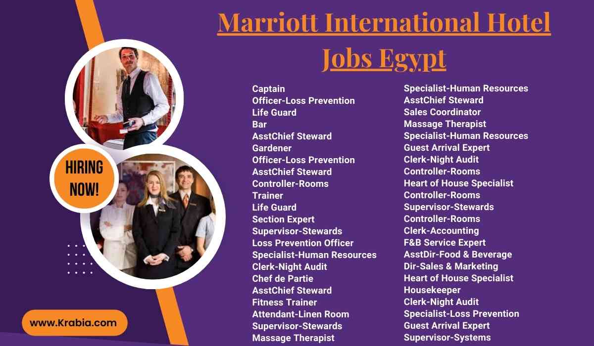 Marriott International Hotel Jobs Egypt