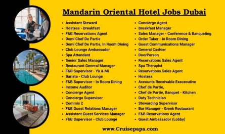 Mandarin Oriental Hotel Jobs Dubai